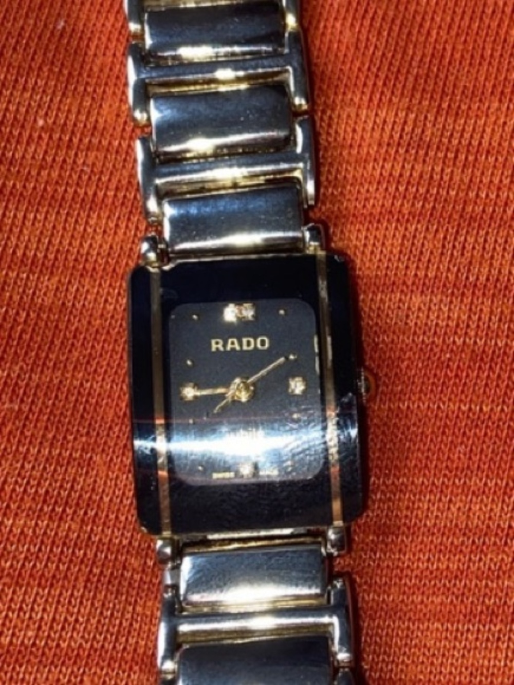 Rado Black and Gold Two-Tone Bracelet Watch